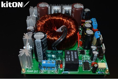 Power supply amplifier from the car network 12V