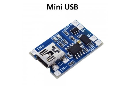4.2V Li-Ion Charge Module with Protection, Mini USB